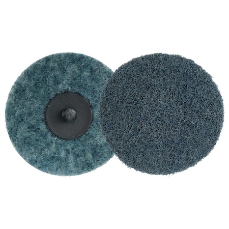Weiler 3" Non-Woven Surface Conditioning Disc, Button Style, AO -Very Fine 51533
